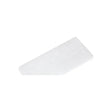 Rectangular white replacement filter pad for medical respiratory equipment