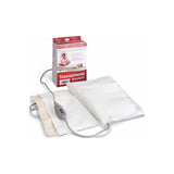 Electric heating pad with controller and Thermophore MaxHeat packaging for pain relief