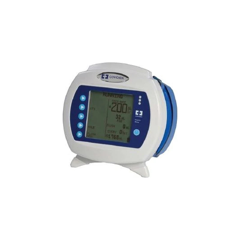 Medical infusion pump with digital display and control buttons for home healthcare
