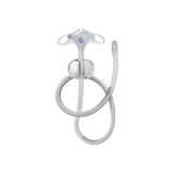 Clear gastrostomy feeding tube with extension set for medical nutrition support