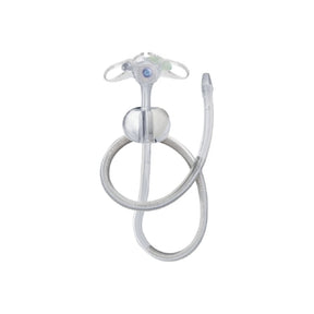 Clear gastrostomy feeding tube with extension set for medical nutrition support