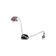 Infusion set with needle, tubing, and connector for medical supply use on white background