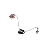 Infusion set with needle, tubing, and connector for medical supply use on white background
