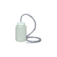 Medical suction canister with tubing on white background for home healthcare use