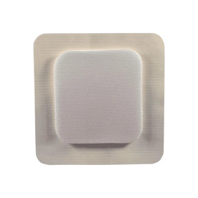 Sterile adhesive medical bandage for wound care on white background