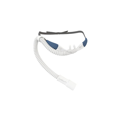 Nasal cannula with headgear and flexible tubing for respiratory support