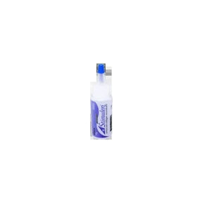 Medical wound care gel in a clear plastic tube with a blue cap on white background