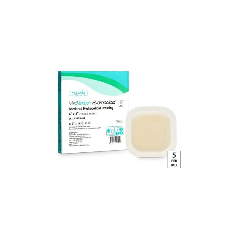 Medvance Bordered Hydrocolloid Dressing, 3" X 5", Heel
