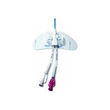 Dual lumen central venous catheter with securement device for medical use