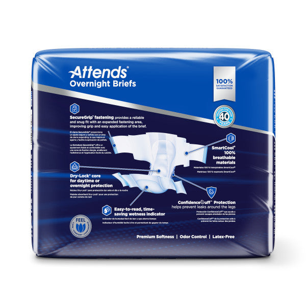 Attends Overnight Briefs, Overnight Absorbency, XL