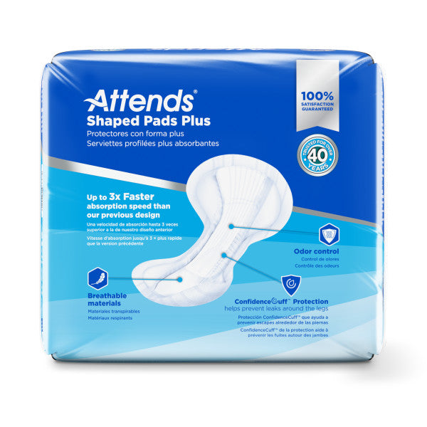 Attends Shaped Pads Plus