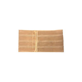 Beige medical abdominal support belt with elastic bands for post-surgery or hernia care