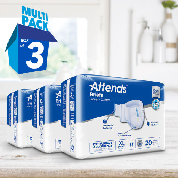 DDP40 - Attends Brief, Extra Heavy Absorbency, XL