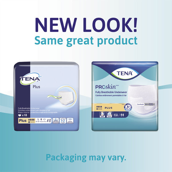 Tena Proskin Plus Protective Underwear, Large 45" - 58" - Replaces: Sq72338