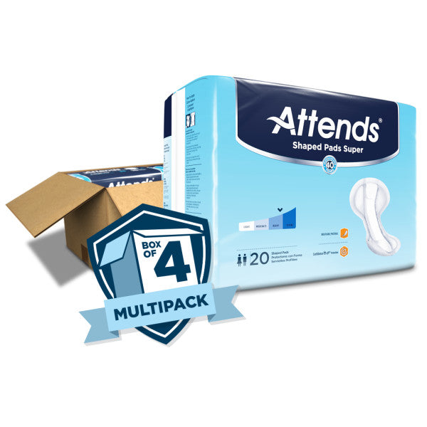 Attends Shaped Pads, Super - Replaces Item 48sps