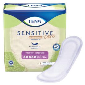 TENA Sensitive Care Maximum Extra Coverage Long Pads, 15"