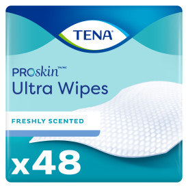 TENA ProSkin Ultra Wipes, Scented, 7.9" x 12.5"