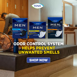 TENA Men Maximum Guard Incontinence Pad for Men, Maximum Absorbency, 8"