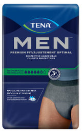 TENA MEN Maximum Plus Premium Fit Incontinence Underwear, Heavy Absorbency, L/XL