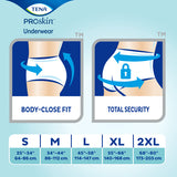 TENA ProSkin Plus Protective Underwear, X-Large