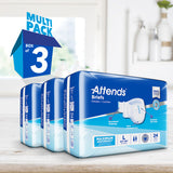 Attends Briefs, Ultimate Absorbency, Large