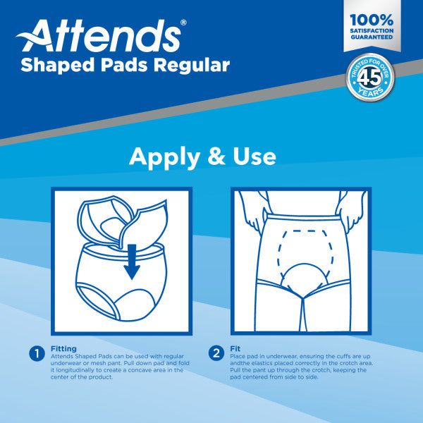 Attends Shaped Pads Regular