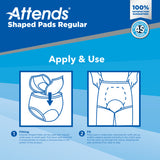 Attends Shaped Pads Regular