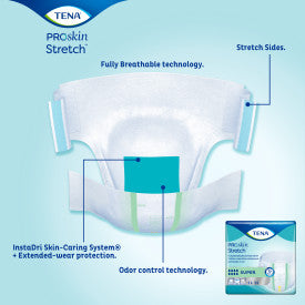 Tena Stretch Brief - Bariatric, 3x-large, 69" - 96"