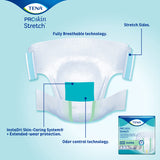 TENA ProSkin Stretch Super Incontinence Brief, Heavy Absorbency, Unisex, Large/X-Large, 41" - 64"