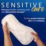 TENA Sensitive Care Extra Coverage Overnight Pads, 16"