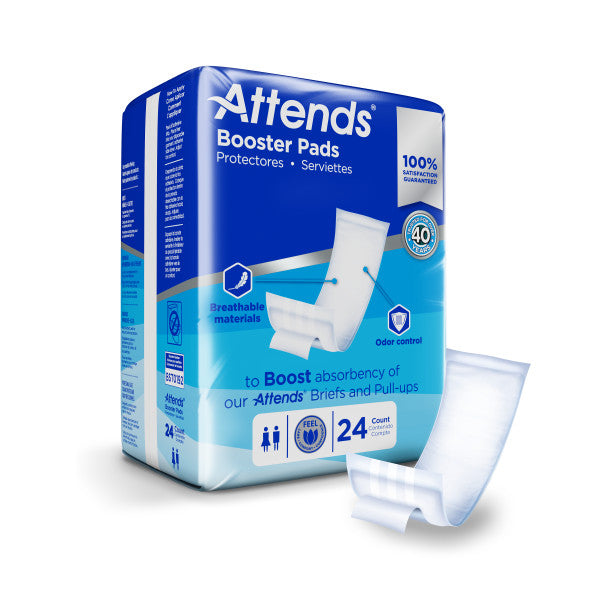 Attends Booster Pads, 3.74"x11.22"