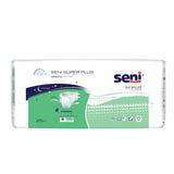 Unisex Adult Incontinence Brief Seni® Super Plus Medium Disposable Heavy Absorbency- 30"-43"