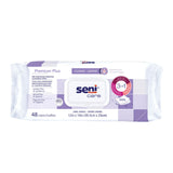 SENI CARE PREMIUM PLUS Pre-Moistened Personal Cleansing Wipes - XXL Sized 12" x 10"