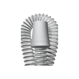 Flexible white CPAP hose with connector for respiratory therapy devices
