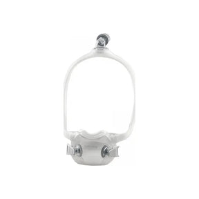 Nasal CPAP mask with headgear for sleep apnea therapy, displayed on white background