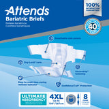 Attends Bariatric Brief, Ultimate Absorbency, 4XL, Up to 106"