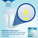 TENA ProSkin Stretch Super Incontinence Brief, Heavy Absorbency, Unisex, Large/X-Large, 41" - 64"