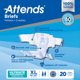 Attends Briefs, Ultimate Absorbency, XL