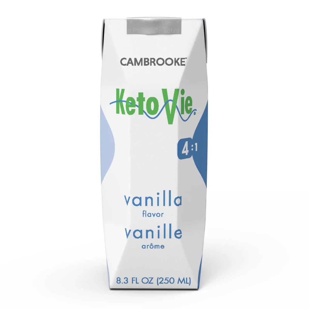 Ketovie 4:1 Ready To Drink Nutrionally Complete Ketogenic Formula 8.3 Oz, Vanilla Replaces Item # Fc50203b