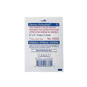 Sterile non-adherent wound dressing pad 2x3 inch, medical bandage in single-use packaging