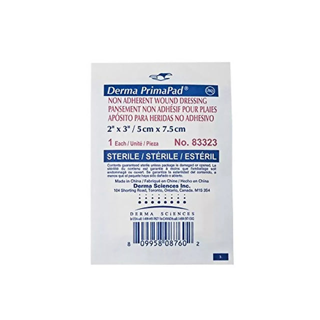 Sterile non-adherent wound dressing pad 2x3 inch, medical bandage in single-use packaging