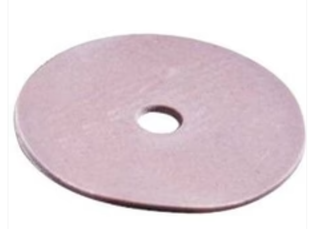 Round adhesive barrier for ostomy care with central hole, medical supply product