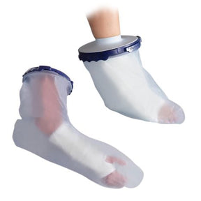 Foot wearing waterproof cast protector for shower, medical cast cover on ankle and toes