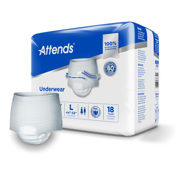 Attends Underwear, Extra Heavy Absorbency, Large