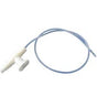 Medical drainage tube with connector, sterile blue tubing for essential medical supply use