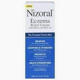Nizoral Eczema Relief Cream box for eczema-prone skin, relieves irritation and hydrates.