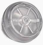 Clear plastic medical filter for home healthcare equipment