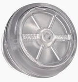 Clear plastic medical filter for home healthcare equipment