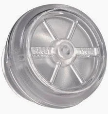 Clear plastic medical filter for home healthcare equipment