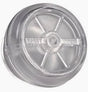 Clear plastic medical filter for home healthcare equipment